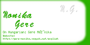 monika gere business card